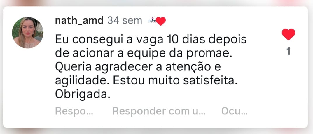Depoimento de cliente da PROMAE 1