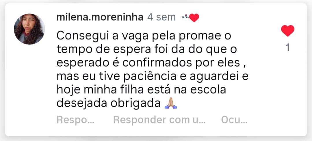 Depoimento de cliente da PROMAE 8